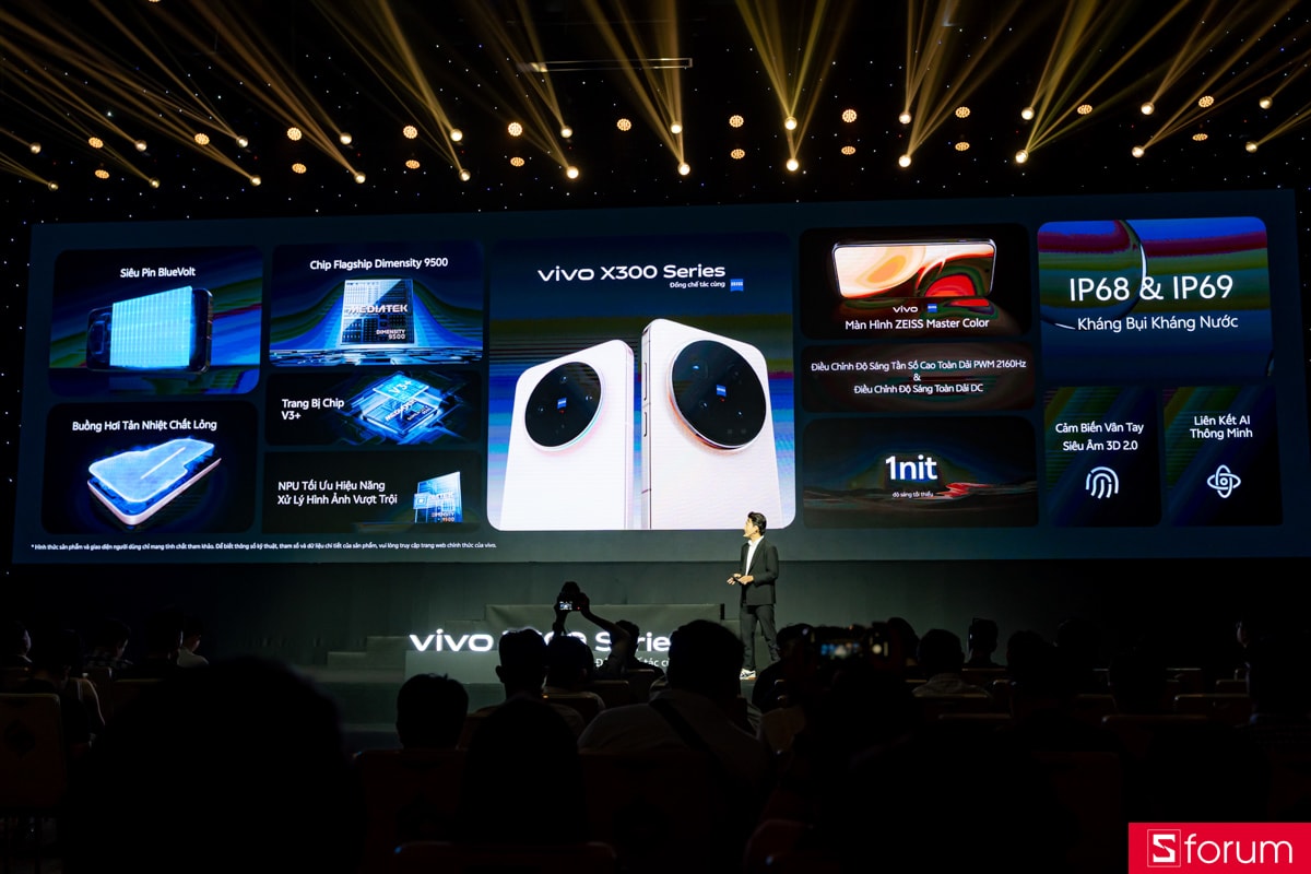 vivo X300 Series sở hữu phần cứng mạnh mẽ