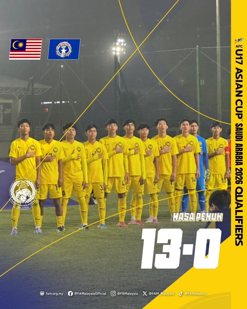 U17 Malaysia khởi đầu vòng loại bằng chiến thắng 13-0 đầy ấn tượng
