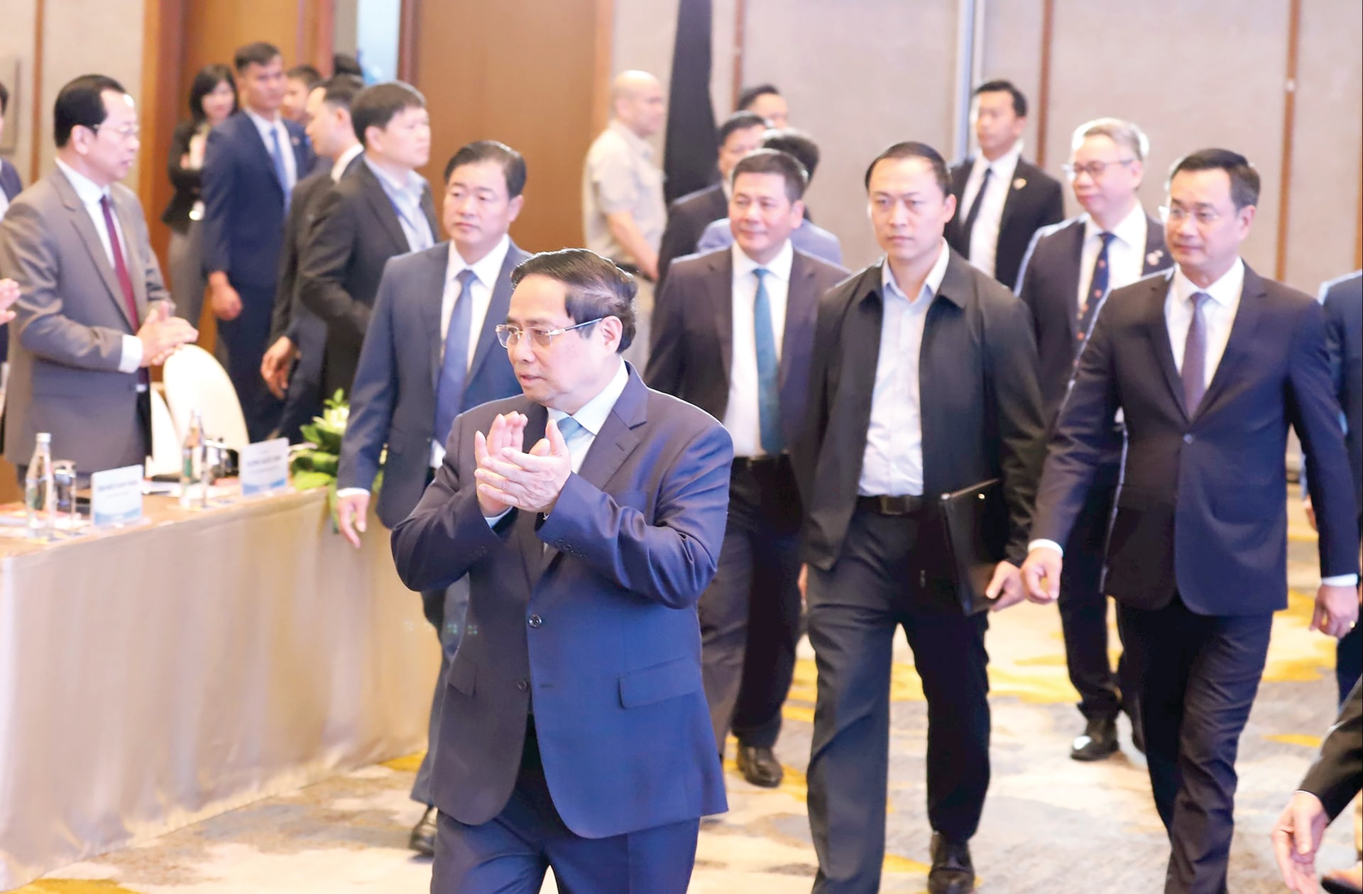 Thủ tướng Chính phủ Phạm Minh Chính dự Diễn đàn Logistics Việt Nam 2025 tổ chức tại Đà Nẵng. Ảnh: NGỌC PHÚ