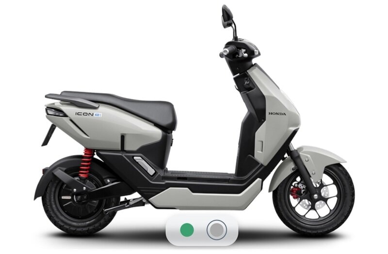 Honda ICON e: Thể thao màu xám.