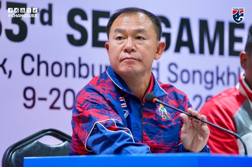 HLV U22 Thái Lan đặt mục tiêu HCV tại SEA Games 33 (Ảnh: FAT)