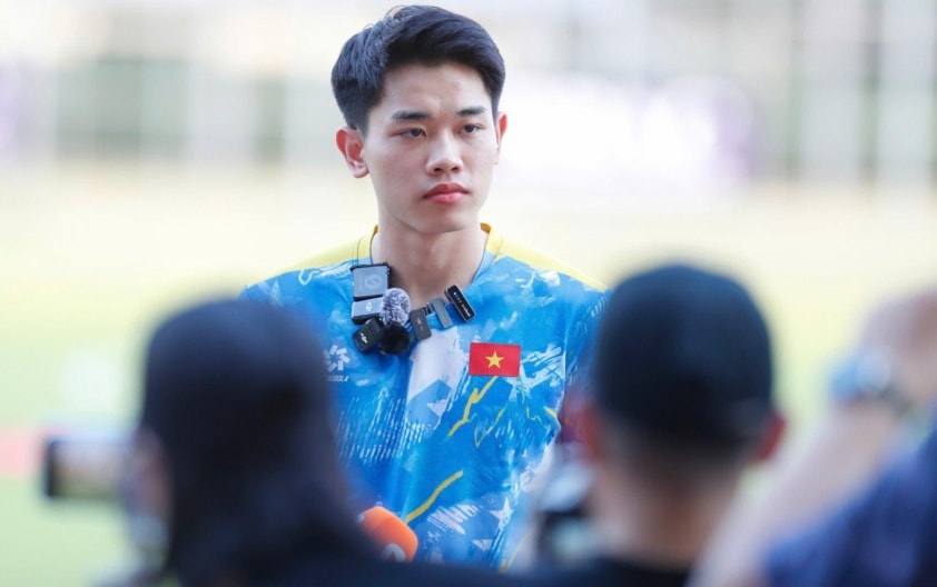 Đình Bắc tự tin trước thềm trận ra quân SEA Games 33 (Ảnh: VFF)