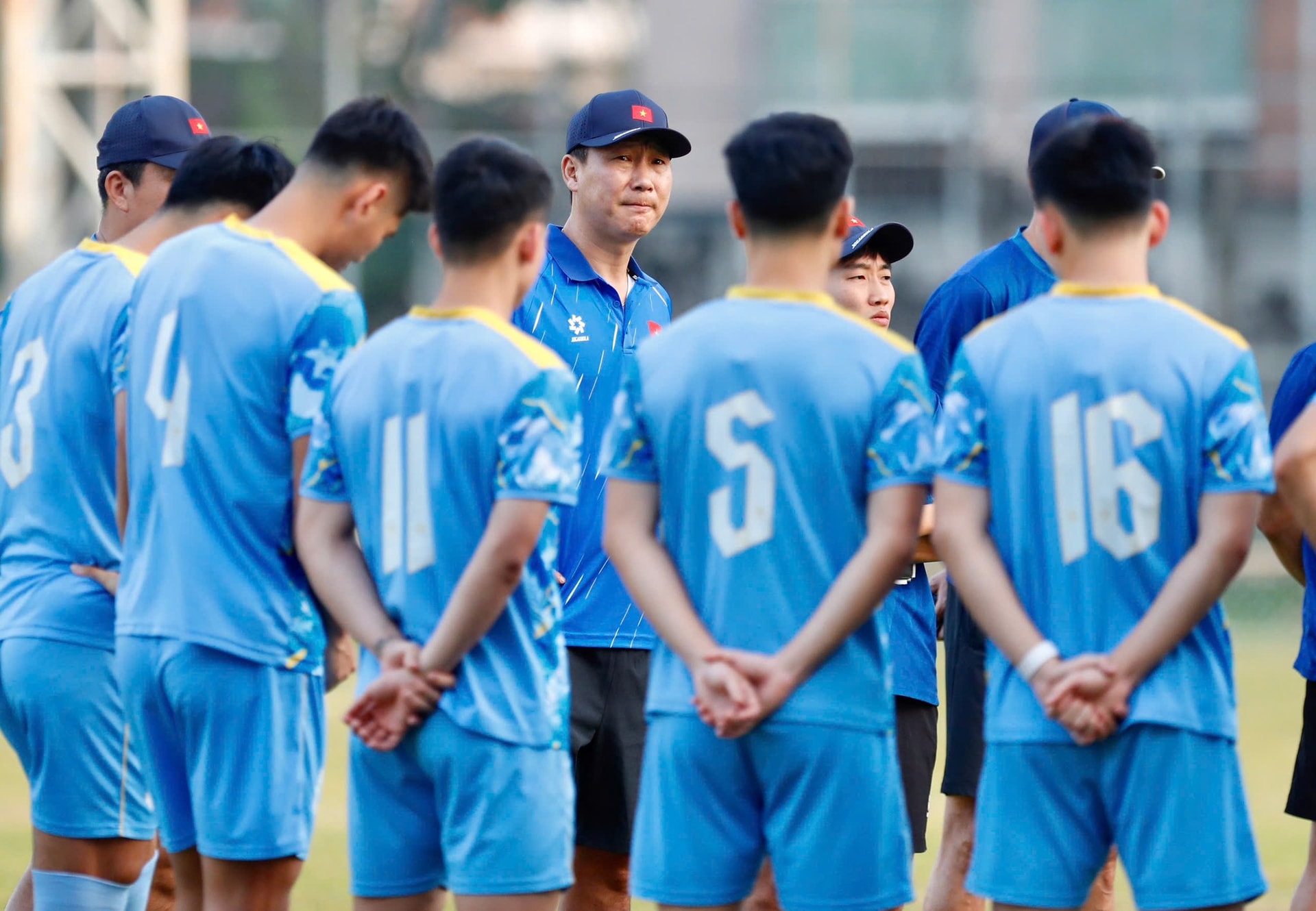 U22 Việt Nam sẵn sàng đối đầu Lào. Ảnh: VFF.