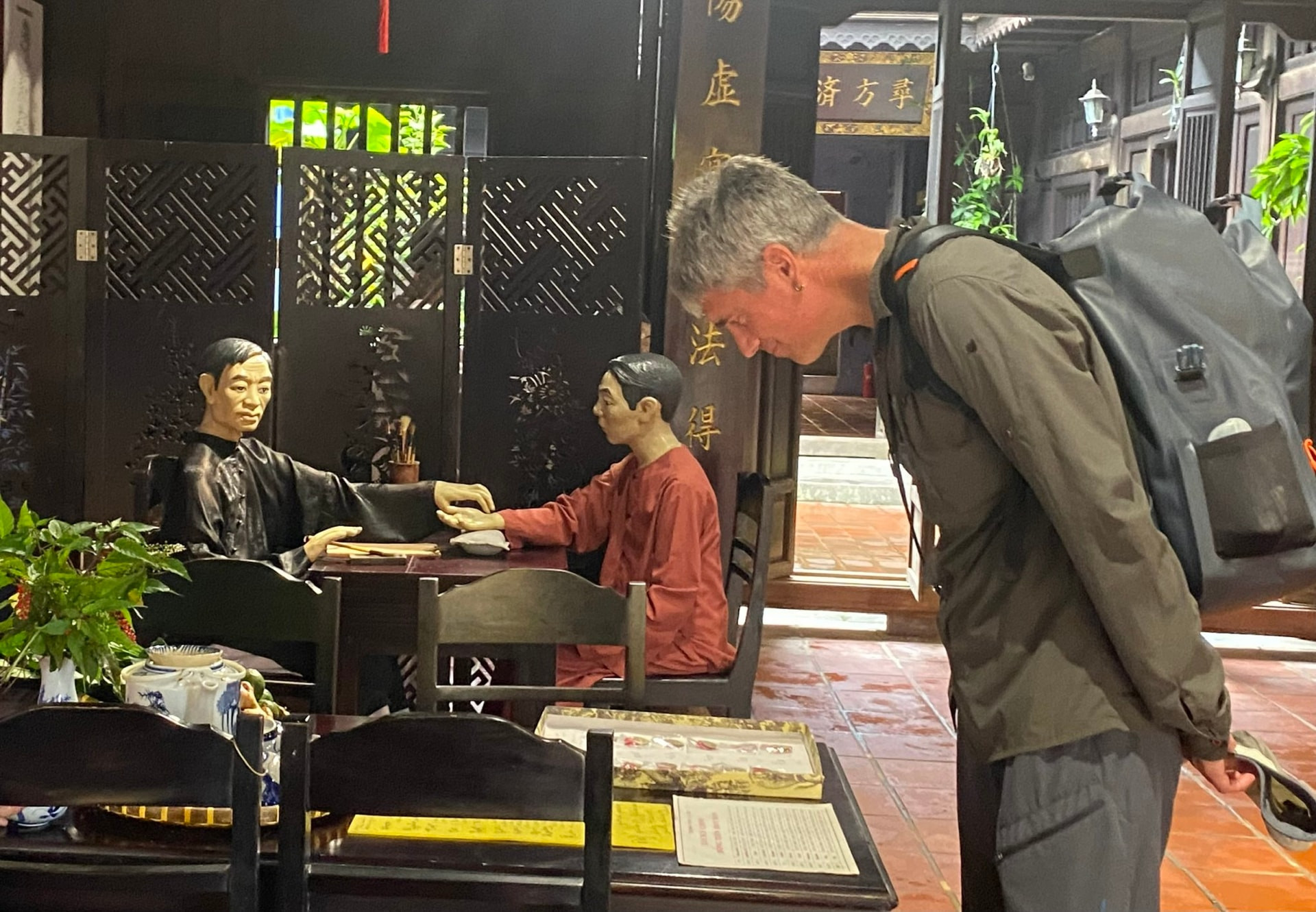 Visitors at the Museum of Traditional Medicine