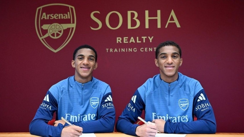 Hai anh em sinh đôi Edwin & Holger Quintero chính thức ký hợp đồng với Arsenal