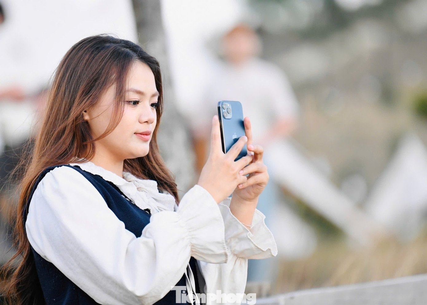 Toàn cảnh đồi cỏ Phượng Hoàng mùa cỏ cháy.