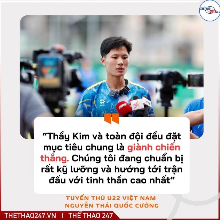 Các cầu thủ U22 Việt Nam thể hiện quyết tâm cao trong buổi tập trước trận gặp U22 Malaysia.