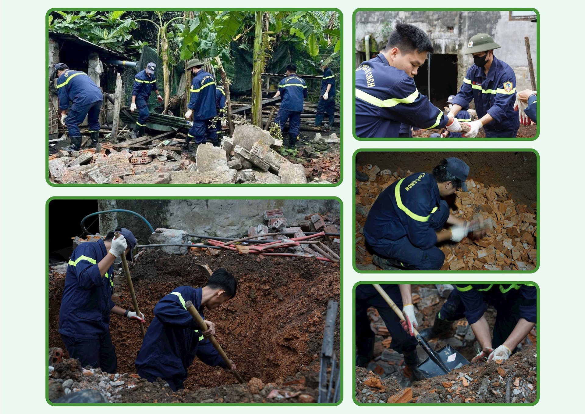 Xanh lá Kết cấu Màu nước Lời chúc mừng Chung Ngày của Mẹ Áp phích (8)