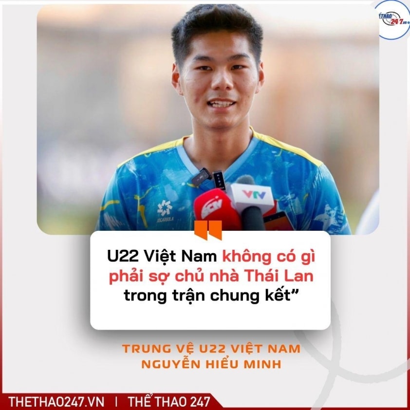 Trung vệ số 1 U22 Việt Nam: 'Không có gì phải ngại Thái Lan'
