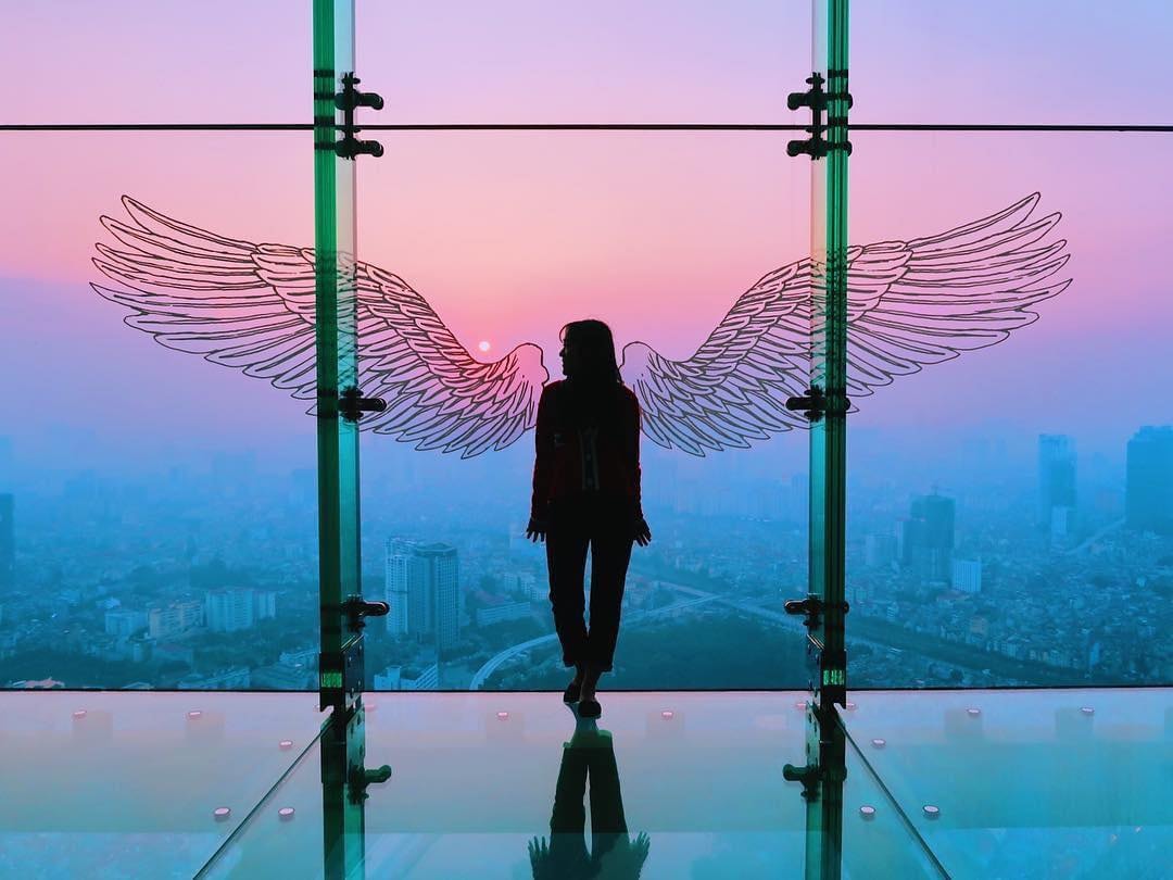 Toàn cảnh Hà Nội nhìn từ đài quan sát Sky Walk Lotte Center