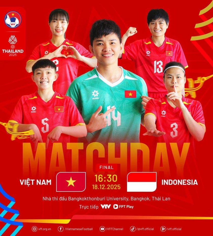 ĐT futsal nữ Việt Nam đứng trước cơ hội lần đầu tiên giành HCV SEA Games