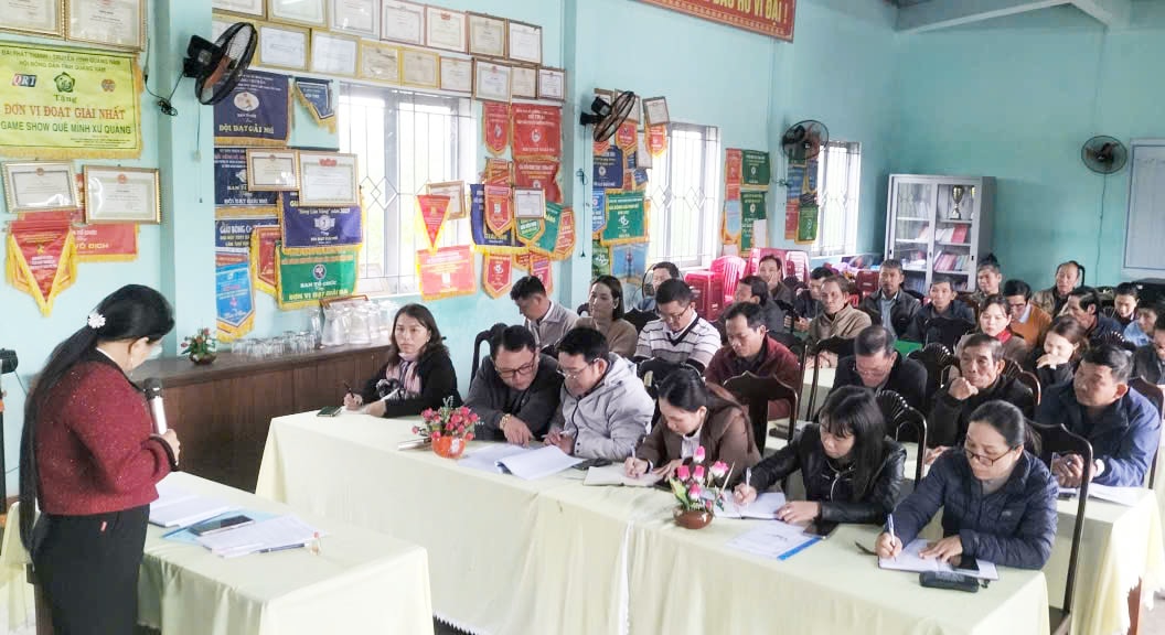 Xã Thăng Phú tổ chức tập huấn công tác nâng cao năng lực cho đội ngũ cán bộ làm công tác giảm nghèo ở thôn, tổ dân phố