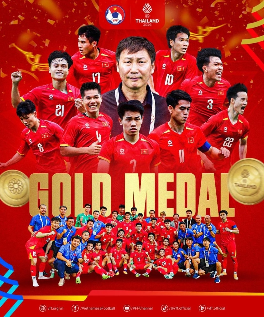 U22 Việt Nam nhận cơn mưa tiền thưởng sau tấm HCV SEA Games