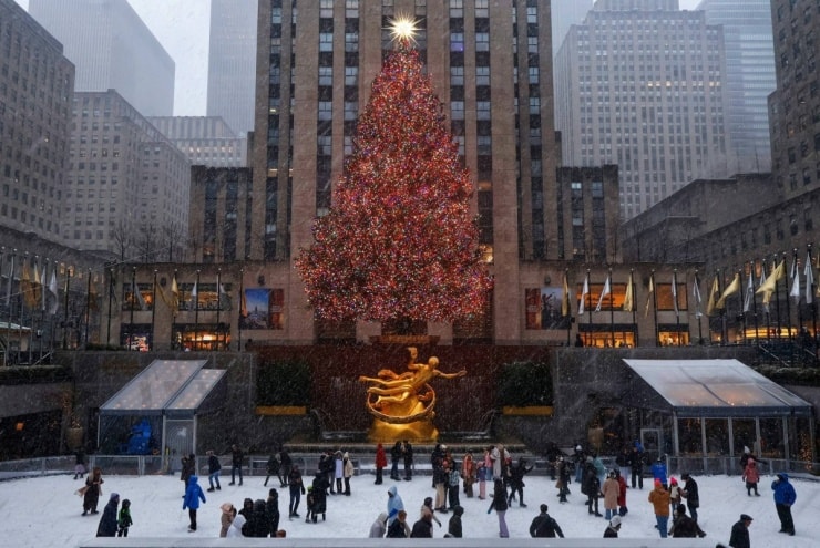 Tuyết đầu mùa phủ trắng thành phố New York