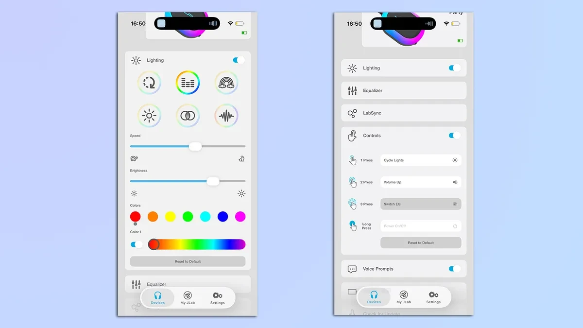 Tính năng LabSync cho phép kết nối nhiều loa JLab cùng lúc