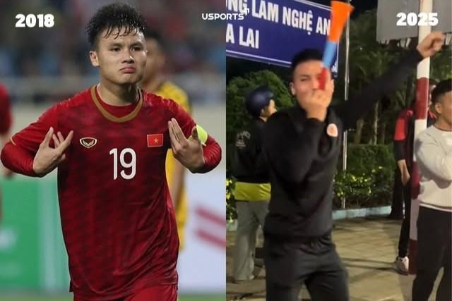 Tiền vệ Nguyễn Quang Hải ăn mừng chức vô địch SEA Games 33 của U22 Việt Nam