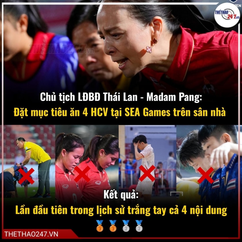 CĐV Thái Lan thất vọng tại SEA Games 33