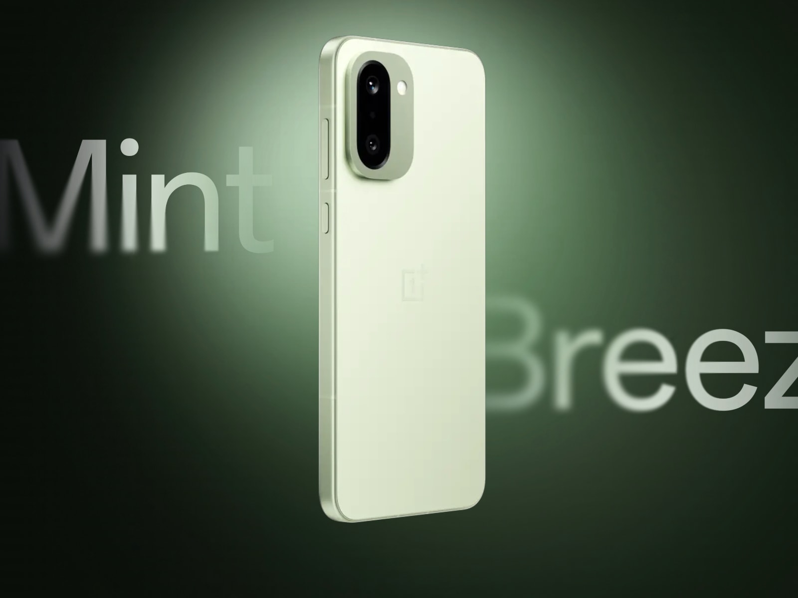 Điện thoại OnePlus 15R phiên bản màu Mint Breeze với thiết kế hiện đại