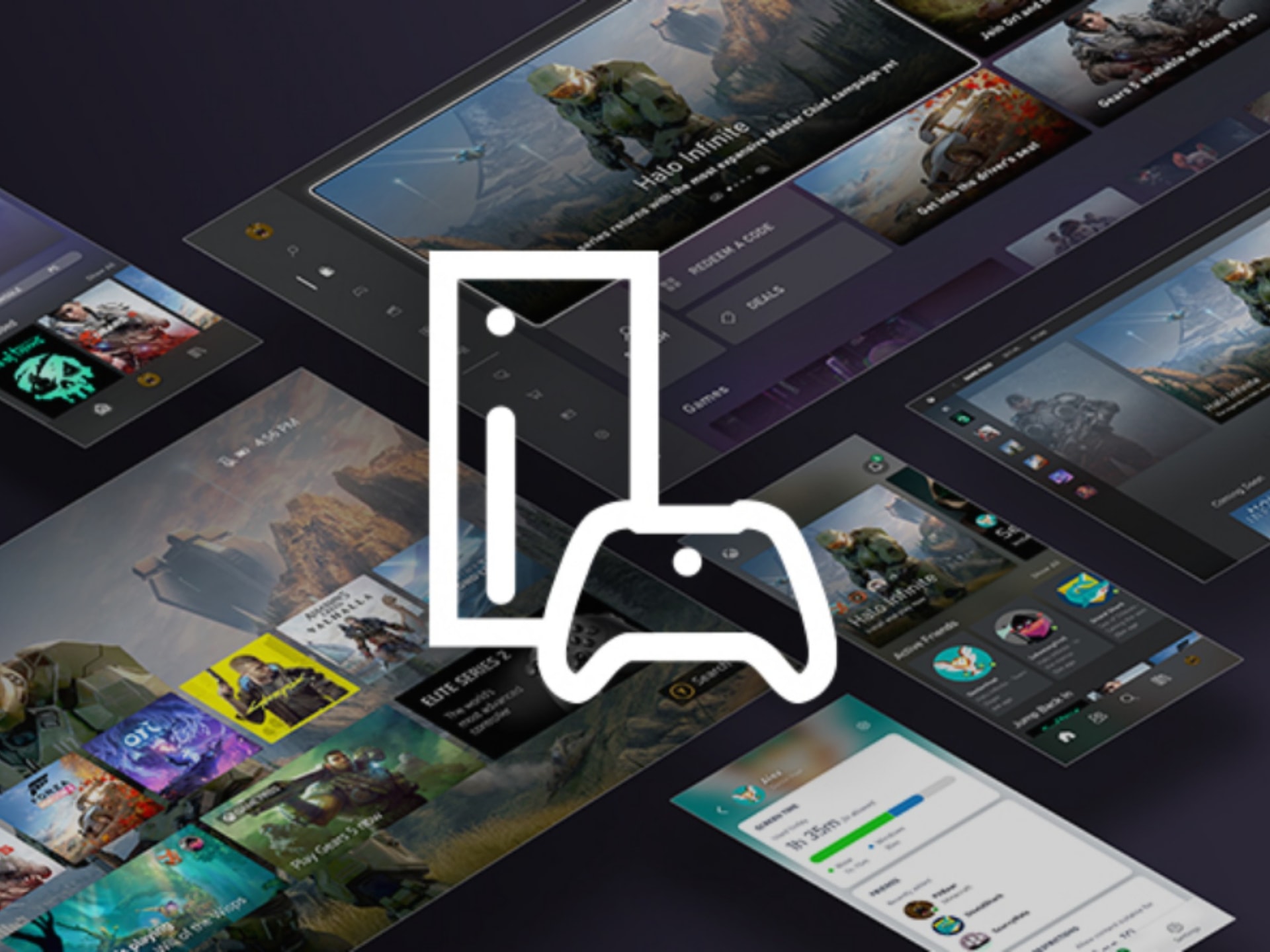 Banner tài khoản Microsoft và trò chơi Xbox