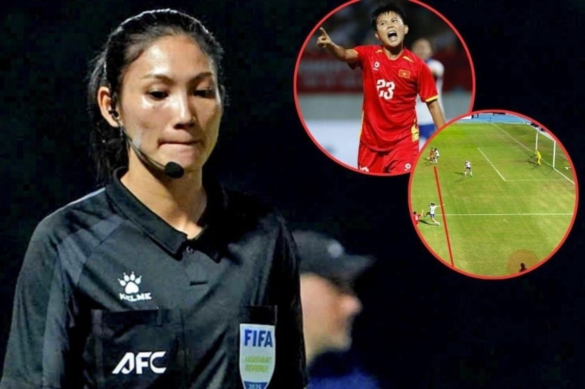 Tình huống gây tranh cãi trong trận chung kết SEA Games 33 giữa nữ Việt Nam và Philippines.