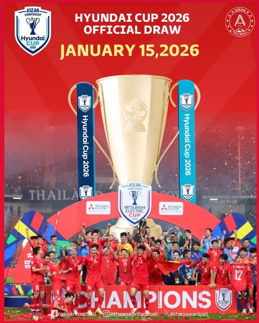 Lễ bốc thăm AFF Cup 2026 diễn ra tại Jakarta