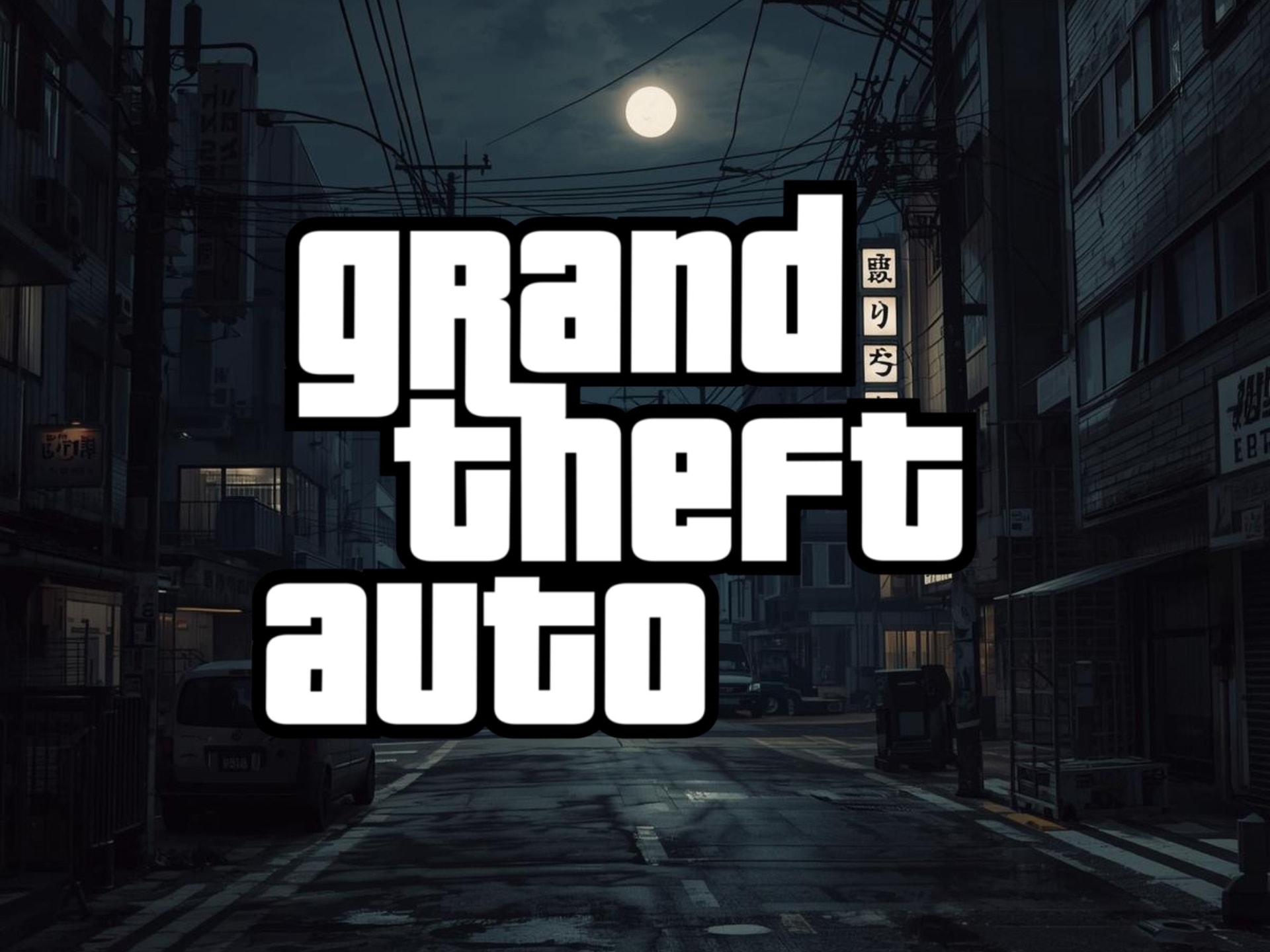 Grand Theft Auto logo set on Tokyo background (Image source: Rockstar Games with edits)