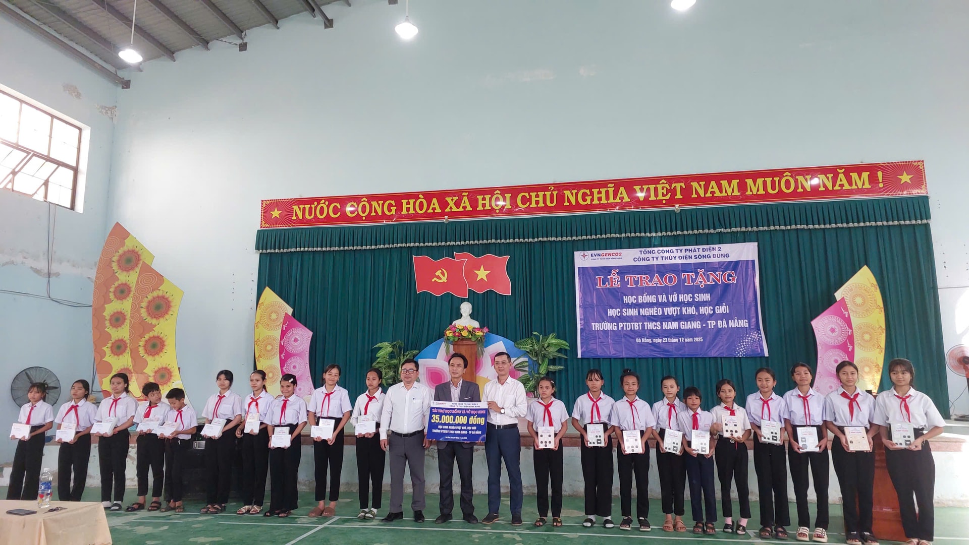 sông bung học bổng