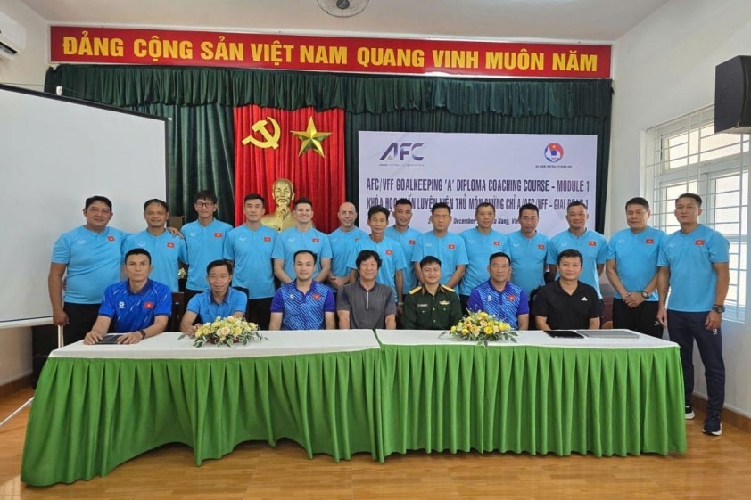 Khai mạc khóa học huấn luyện viên thủ môn chứng chỉ ‘A’ AFC/VFF tại Đà Nẵng