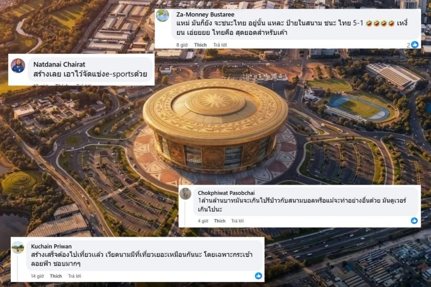 Cổ động viên Thái Lan thảo luận về dự án sân vận động mới của Việt Nam