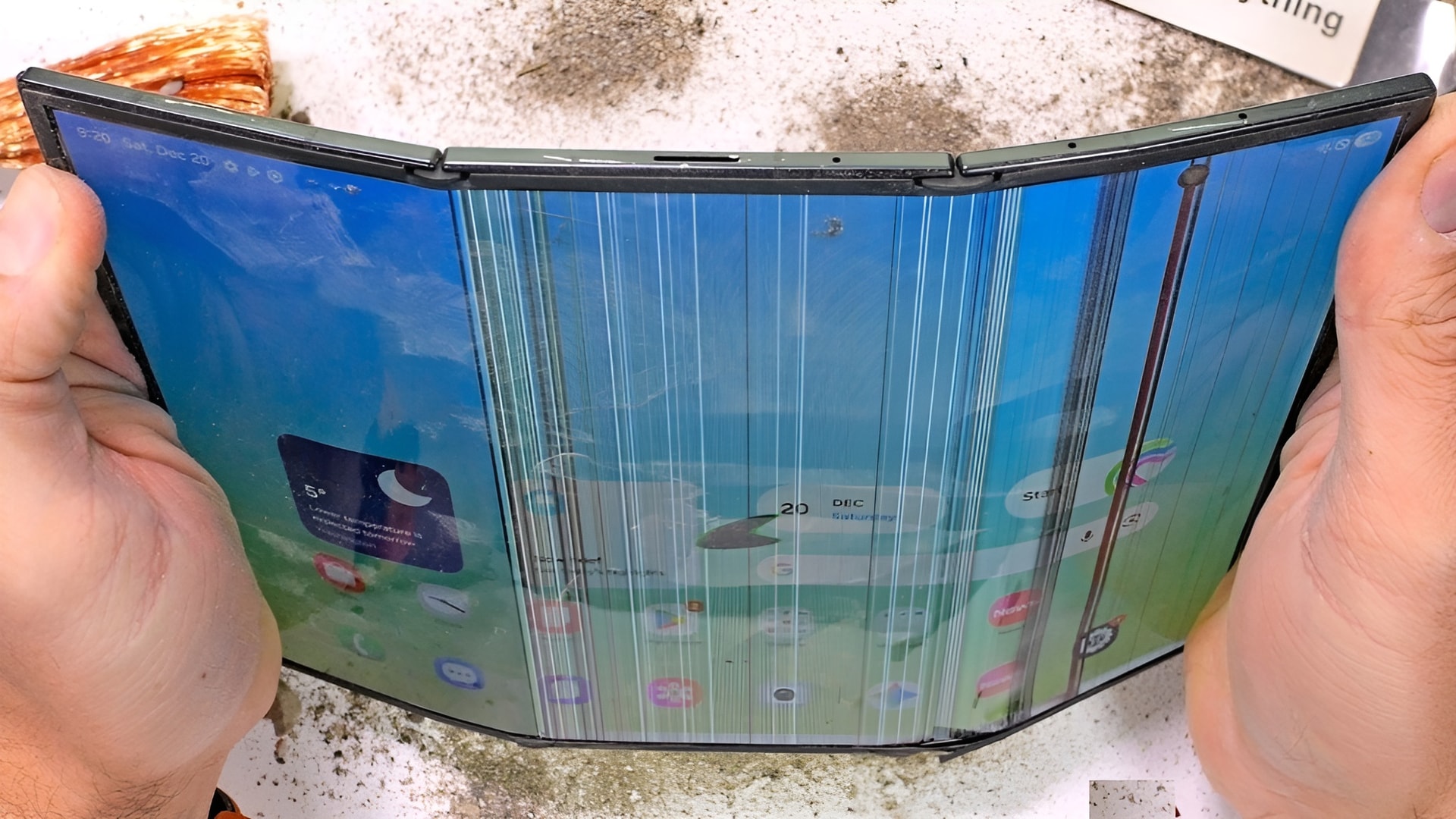 The Samsung Galaxy Z TriFold has multiple weak points according to a new durability test (Image source: JerryRigEverything)