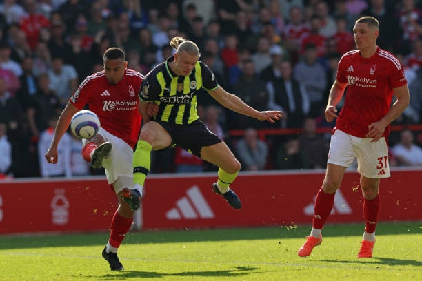 Erling Haaland khao khát ghi bàn vào lưới Nottingham Forest sau nhiều lần bế tắc tại đây.