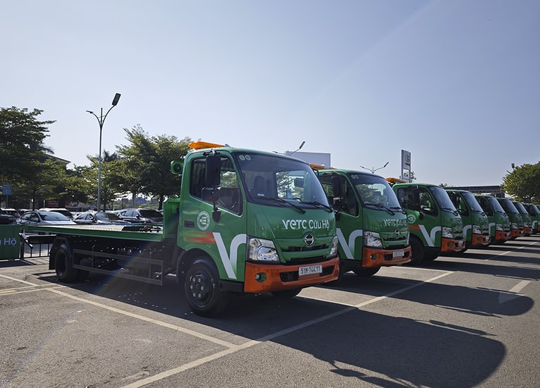 Đội xe cứu hộ chuyên dụng của VETC