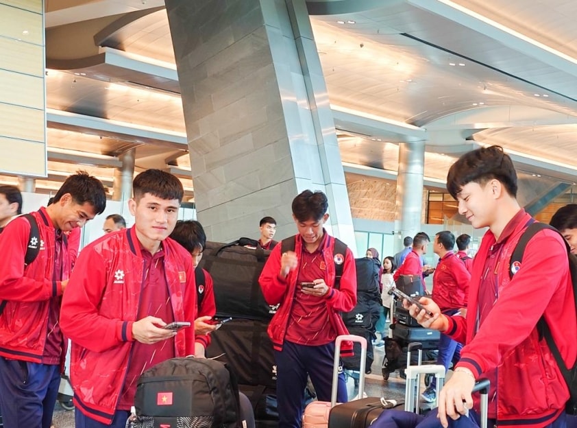 U23 Việt Nam tập luyện tại Qatar