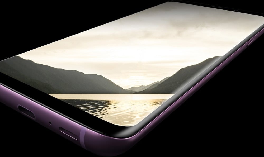 Màn hình Samsung Galaxy S9 hiển thị giao diện chụp ảnh chuyên nghiệp