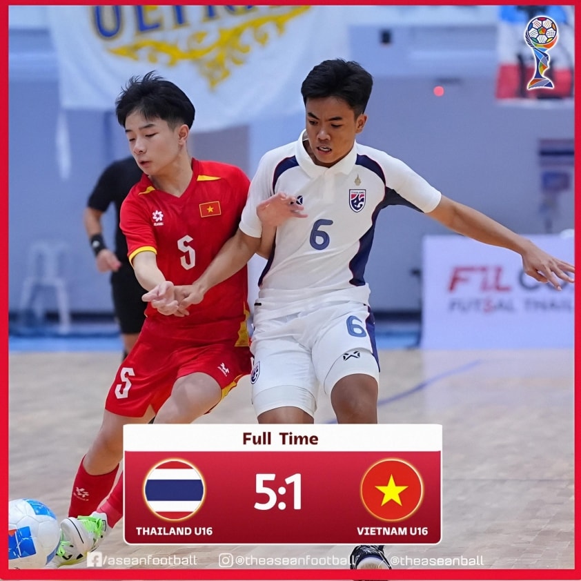 U16 Futsal Việt Nam đối đầu Thái Lan tại giải Đông Nam Á
