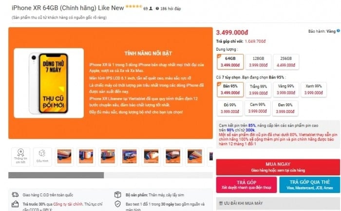 iPhone XR với thiết kế tối giản và hiện đại