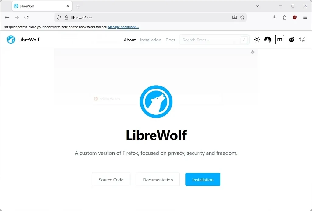 Trình duyệt LibreWolf tập trung vào bảo mật