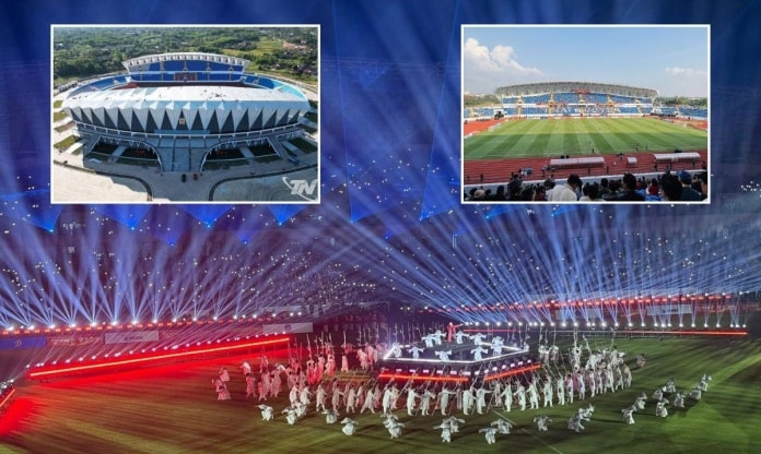 Sân vận động tỉnh Thái Nguyên thu hút sự chú ý của người hâm mộ Đông Nam Á