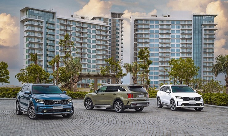 KIA Sorento 2025 có thiết kế ngoại thất mạnh mẽ và hiện đại