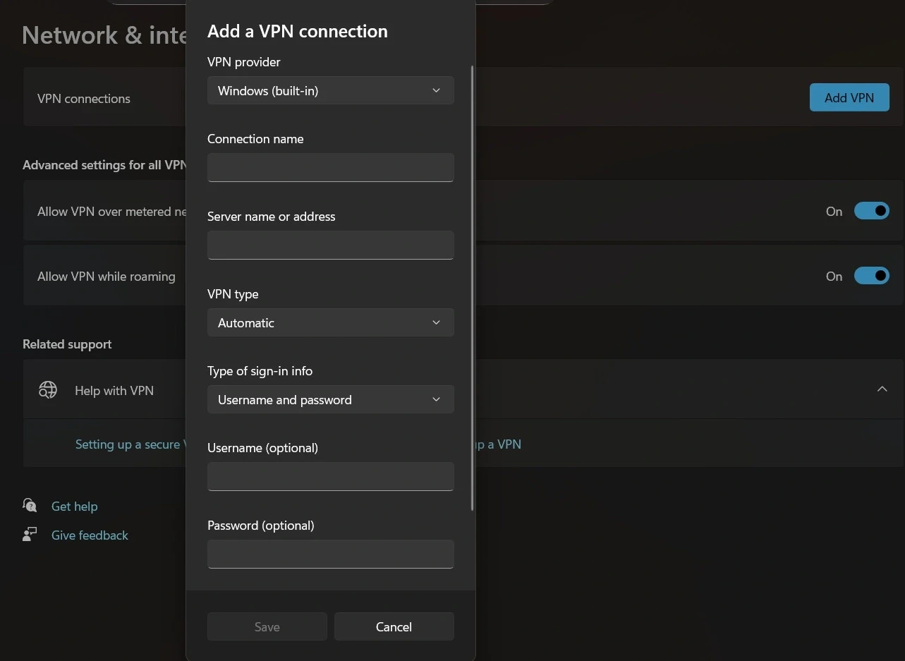 thiet lap ket noi VPN an toan tren Windows3