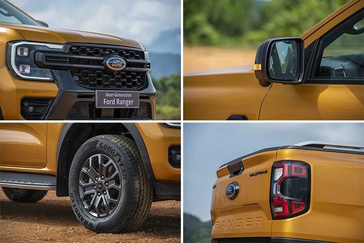Ngoại thất mạnh mẽ của Ford Ranger 2025