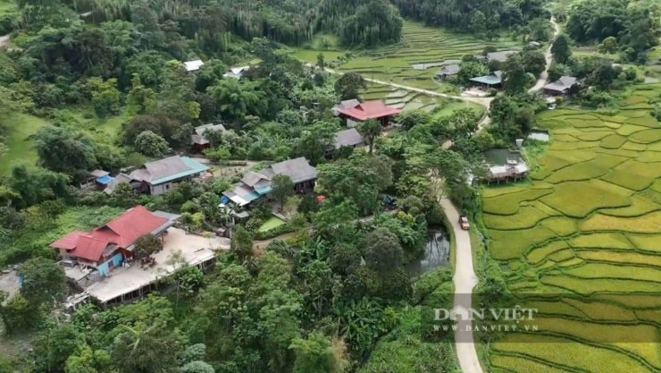 Nhiều hộ gia đình ở Vân Sơn cải tạo nhà sàn thành homestay truyền thống. Ảnh: Thành Dân.