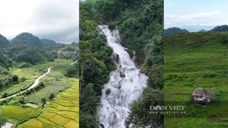 Vân Sơn có nhiều thắng cảnh đẹp nổi tiếng như thác Trăng, động Nam Sơn. Ảnh: Thiên Long.