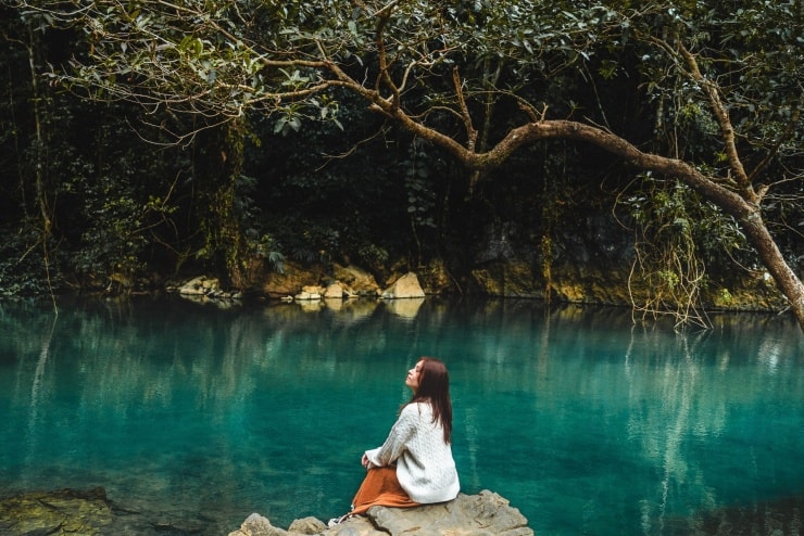 Vẻ đẹp tĩnh lặng của suối Lê Nin trong những ngày mùa đông