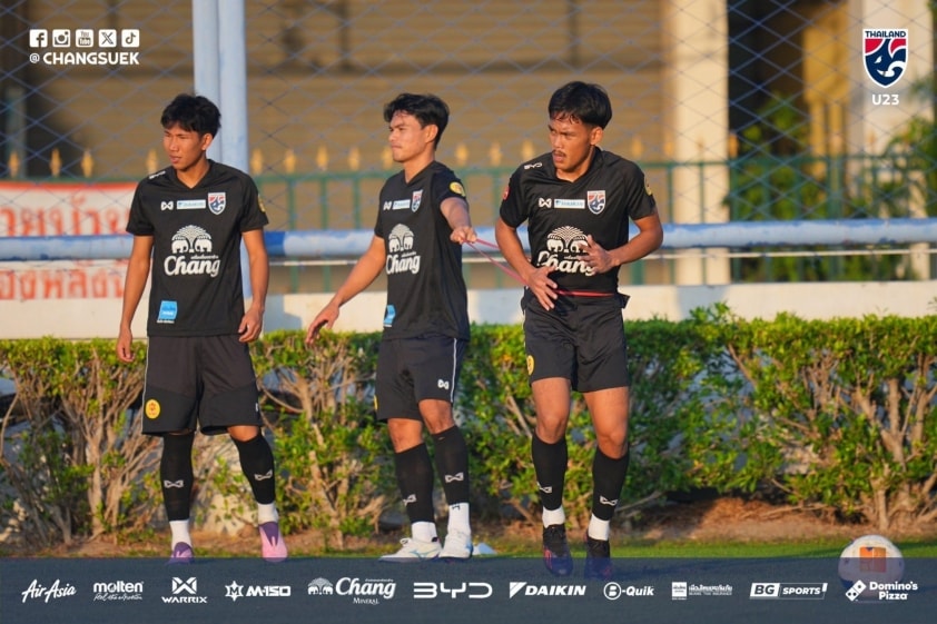 U23 Thái Lan tập luyện chuẩn bị cho giải châu Á