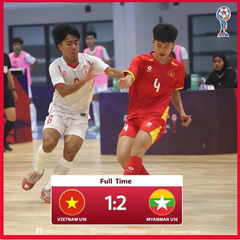 Thất bại đáng tiếc của U16 Futsal Việt Nam trước U16 Myanmar.