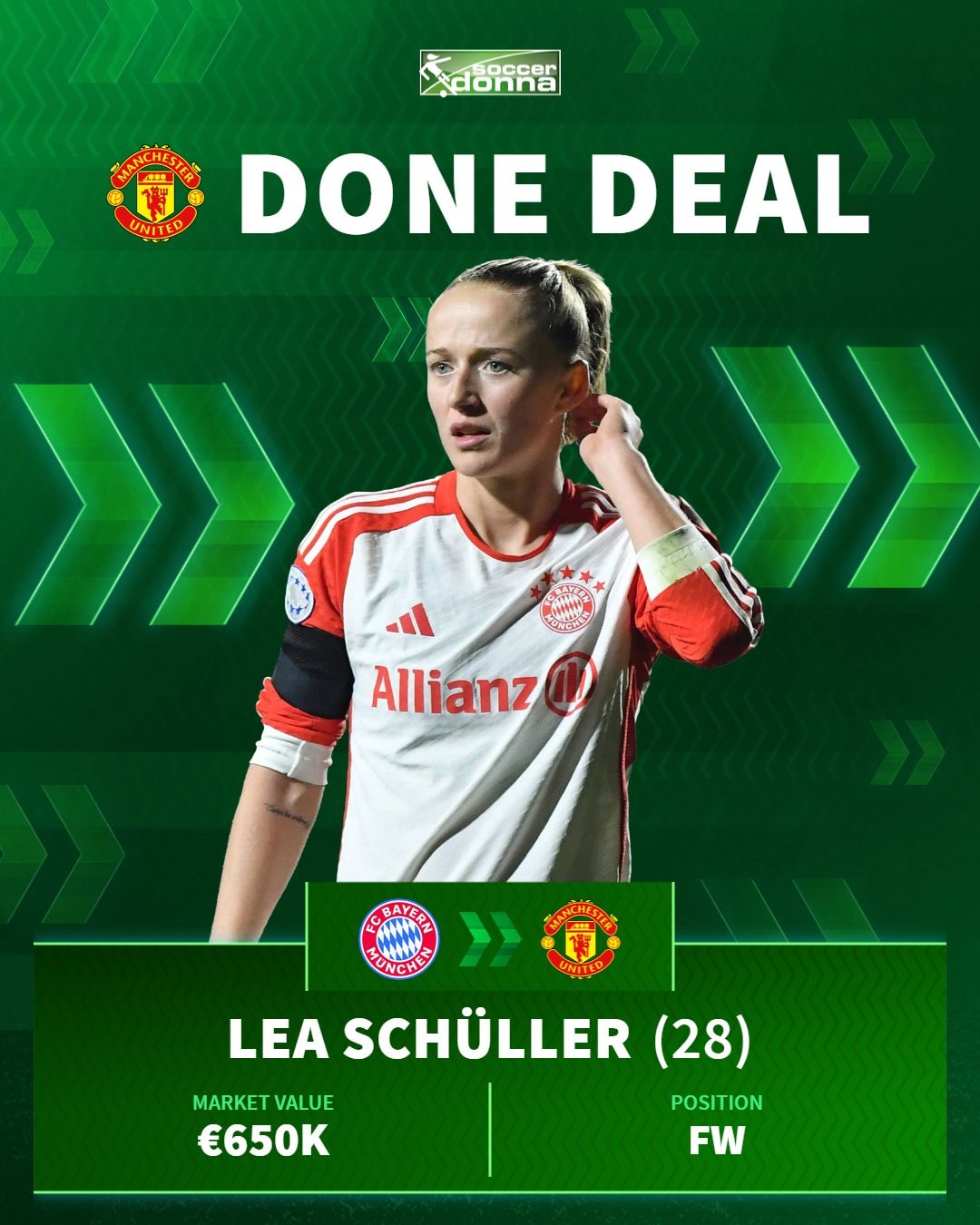 Lea Schuller trong màu áo Bayern Munich