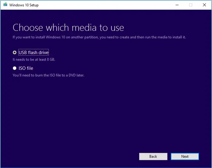 Cài đặt lại Windows mới hoàn toàn từ thiết bị ngoại vi