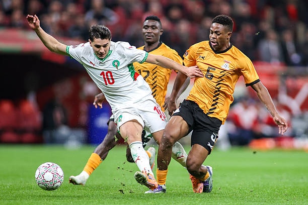 Brahim Diaz lập công giúp Morocco đánh bại Zambia 3-0.