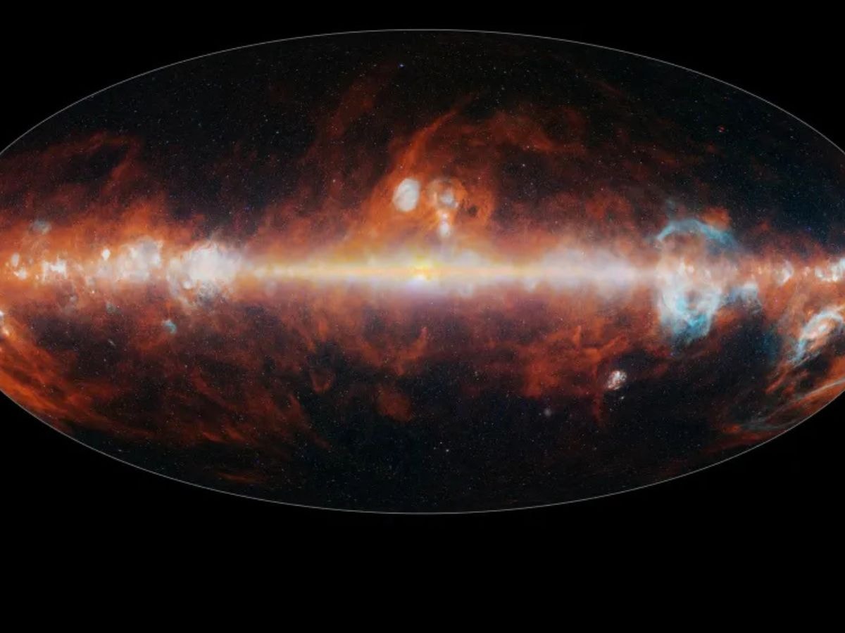 Hình ảnh minh họa các dải màu phát ra chủ yếu từ các vì sao (Nguồn ảnh: NASA và JPL-Caltech)